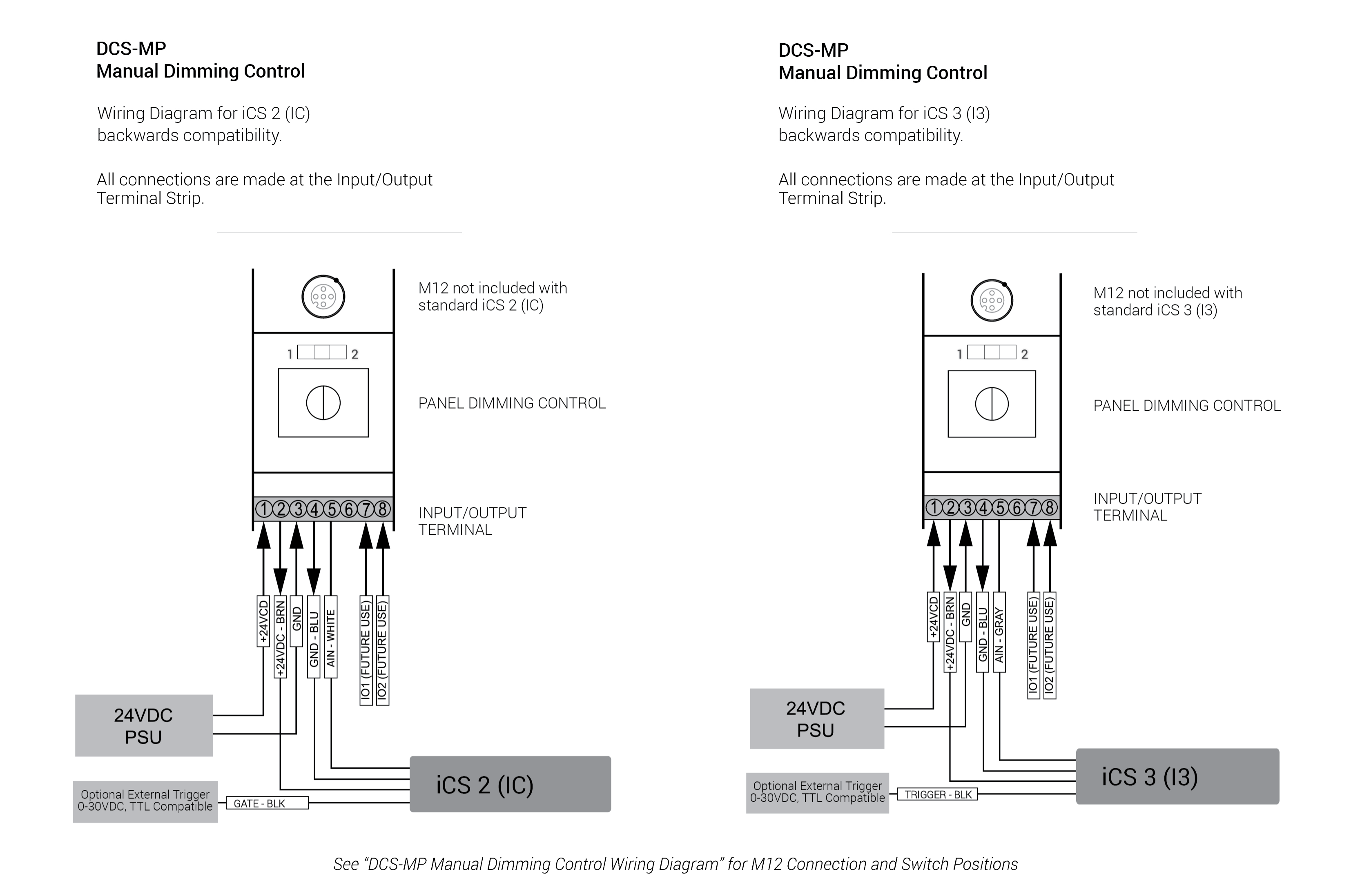 DCS MP Electrical Specs Manual Dimming Control iCS 3 iCS 2 01 02