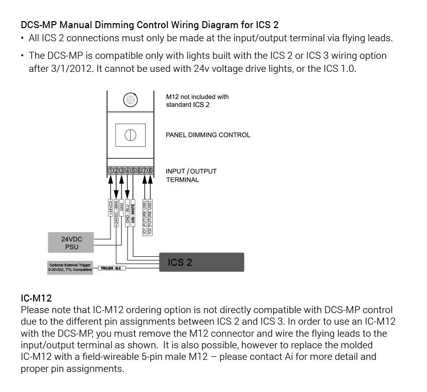 ICS 2.0 Electrical Specs 2