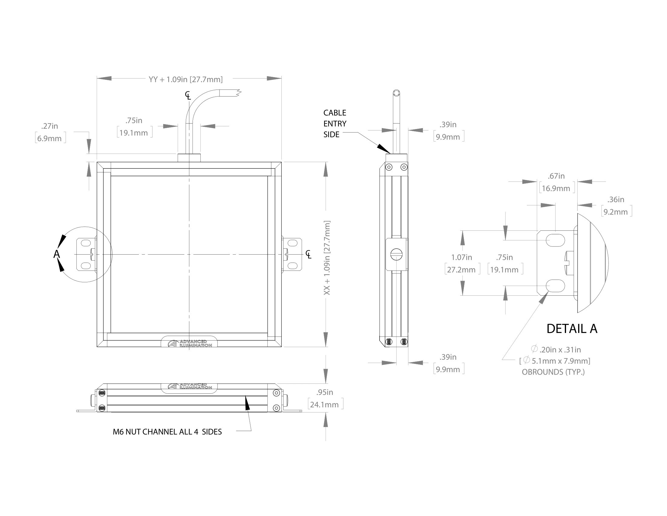 BL2-XXYY Mechanical Drawing
