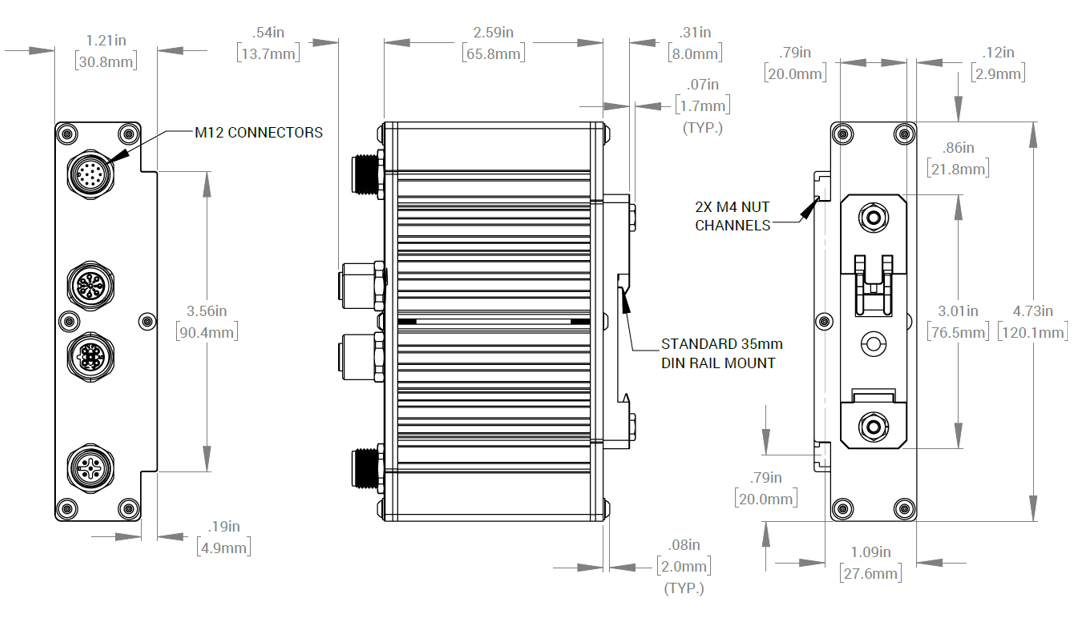 HCS 150 ZEB Mechanical Drawing